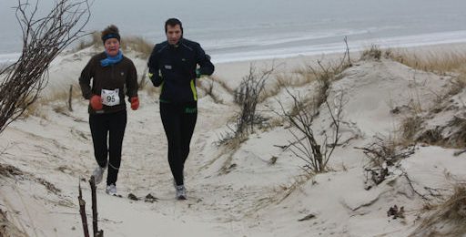 Laufen am Strand von Norderney