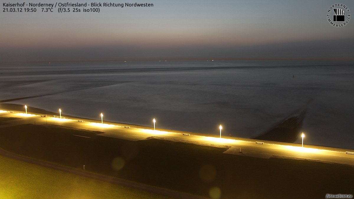 Sonnenuntergang Norderney 19.50