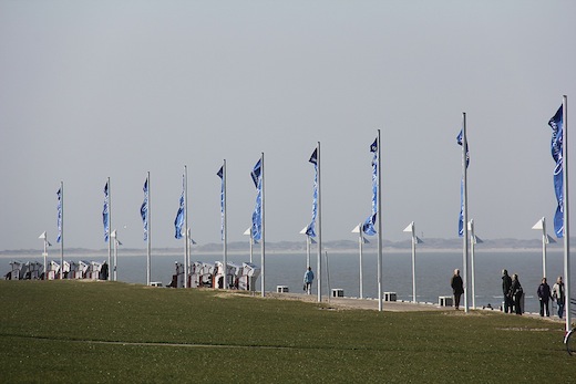 Die Strandpromenade: Ein Streckenabschnitt der Etappe Norderney
