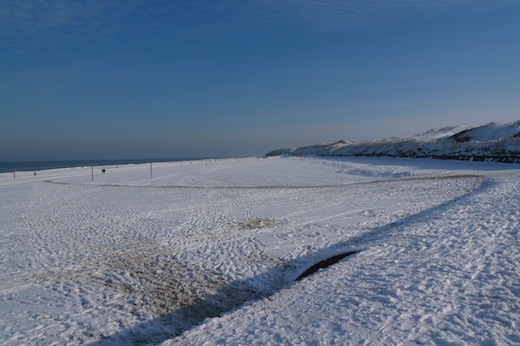 Nordstrand im Schnee