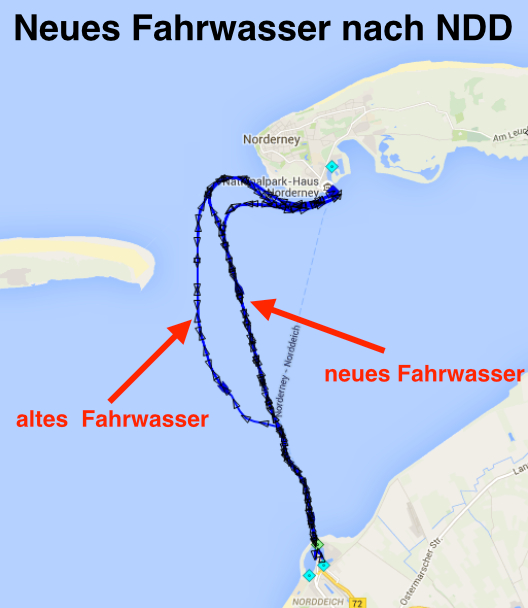 neues Fahrwasser Norddeich Norderney